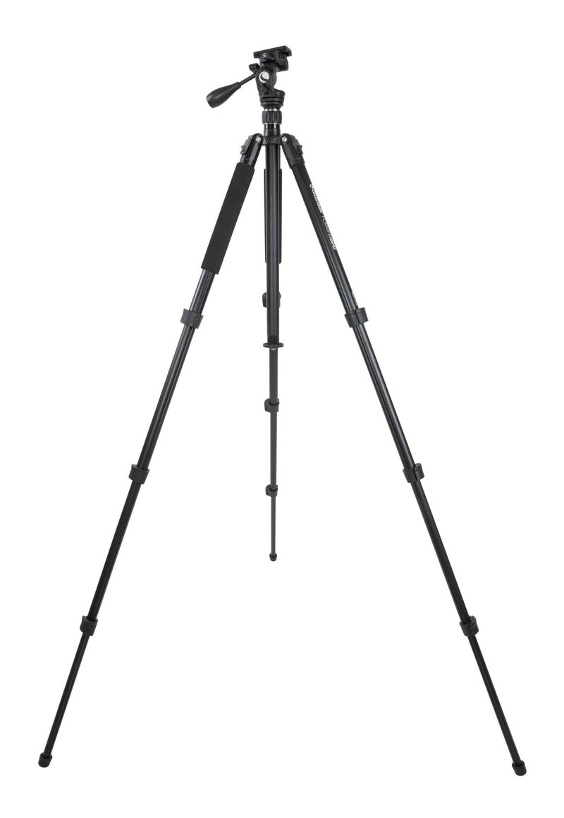 Celestron 82051 Hummingbird Fast Action Pan Tilt Head Tripod for a Spotting Scope, Binocular or Camera, Black - Image 1